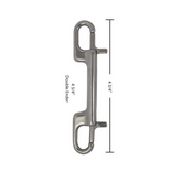 Scuba Force Ergonomic Stainless Steel Double-ender Bolt Snap 4.75”